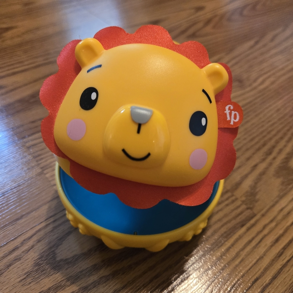Fisher-Price Bat & Wobble Lion & Paradise Pals Pull-Along Flamingo Baby Toys Set - Picture 7 of 10